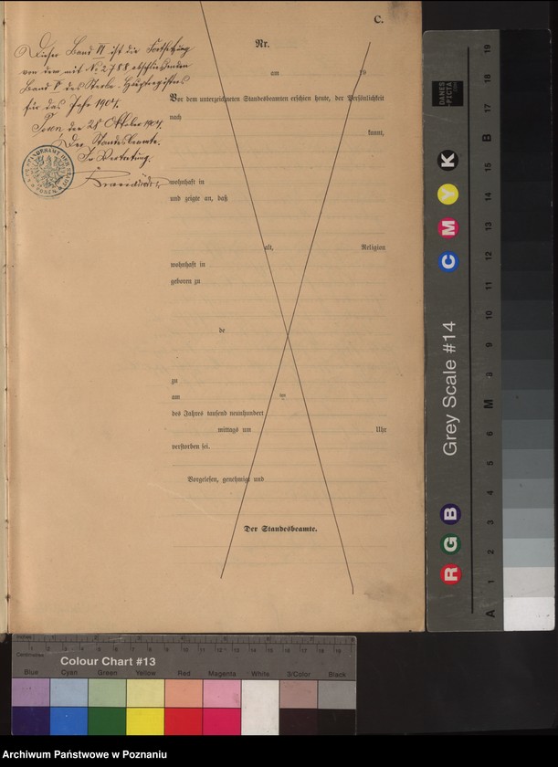 Obraz 3 z jednostki "Księga miejscowa zgonów tom VI"