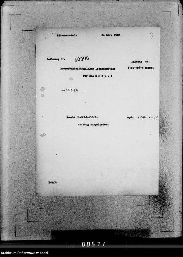Obraz 14 z jednostki "706 Schlafsäcke. Auslieferung"