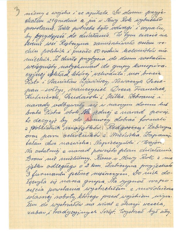 Obraz 10 z jednostki "Relacje i wspomnienia dotyczące powstania wielkopolskiego: 1. Rąbczyn, powiat Wągrowiec, województwo poznańskie, 2. Rogoźno, powiat Oborniki, województwo poznańskie, 3. Romanowo, powiat Czarnków, województwo poznańskie, 4. Roszki, powiat Krotoszyn, województwo poznańskie."