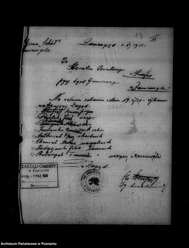 Obraz 18 z jednostki "/Towarzystwo Gimnastyczne Sokół w Zaniemyślu powiat Środa - rejestracja/"