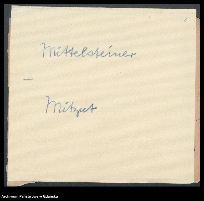 image.from.unit.number "Karty meldunkowe: Mittelsteiner - Modt"