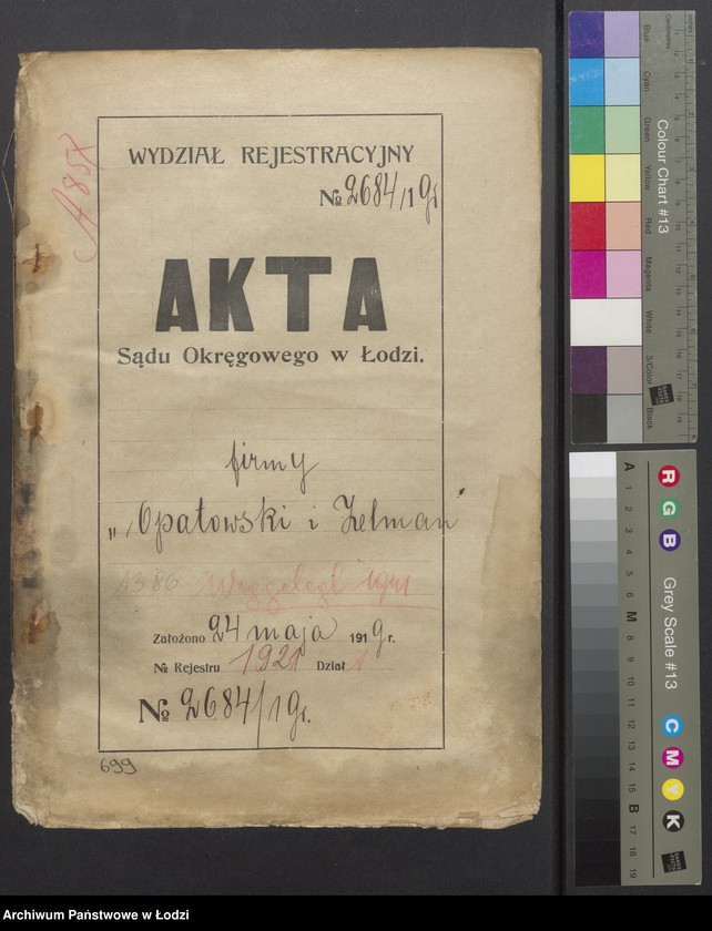 Obraz 2 z jednostki "Izrael Juda Opatowski, Hersz Henoch Zelman- skład towarów manufakturowych"