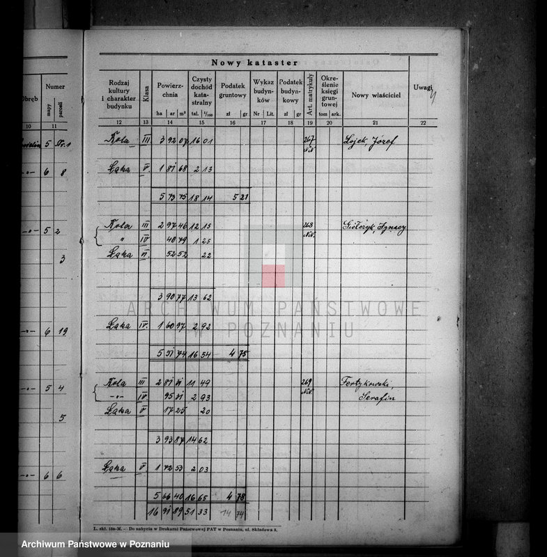 Obraz 9 z jednostki "Ostateczny rejestr pomiarowy i nowy kataster obrębu Śmielin i Kraczki powiatu wyrzyskiego majątek Samostrzel"