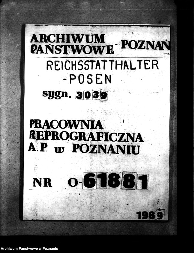 Obraz 1 z jednostki "Lageberichte über Wohnungs - und Siedlungswesen"
