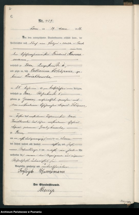 Obraz 19 z jednostki "Księga zgonów t. II"