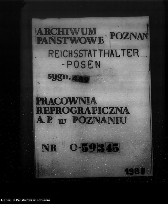 Obraz 1 z jednostki "Ministerial- Erlass- Kontrolle der Preisbildungsstelle des Reichsstatthalters im Warthegau"