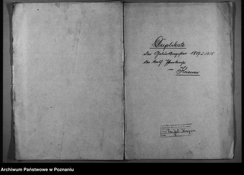image.from.unit.number "Duplikat der Geburtsregister, Heiratsurkunde u. Gestorbenen"
