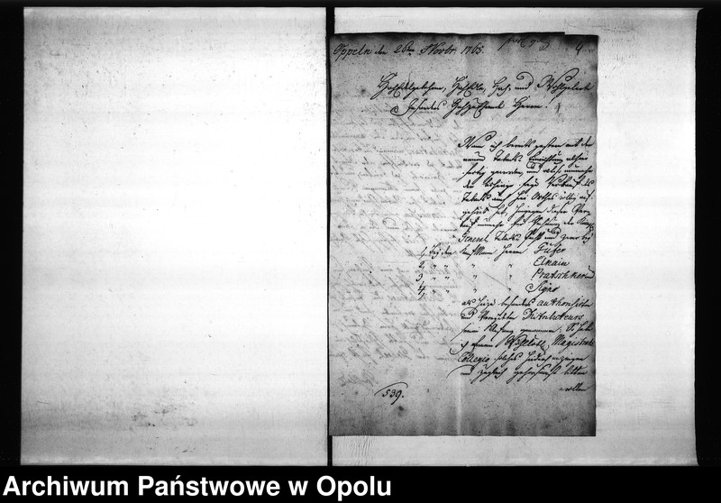 Obraz 7 z jednostki "Acta des Magistrats zu Oppeln von Anstellung und Vereidung der Tabaks Distributeure ingleichen Denunciationen"
