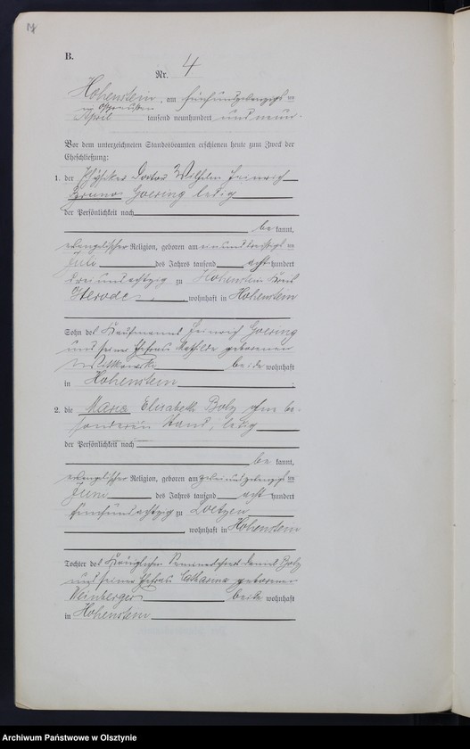 image.from.unit.number "Heirats-Neben-Register Nr 1 - 19"