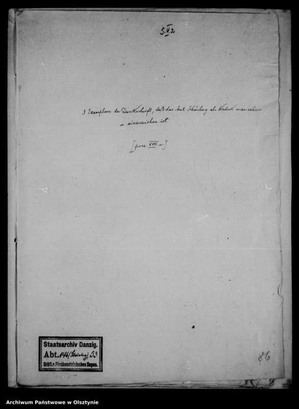 image.from.unit.number "Denkschrift, dass das Amt Schönberg als Kaduk anzusehen und einzuziehen ist"