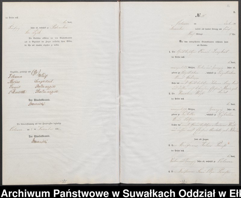 image.from.unit.number "Heiraths-Neben-Register des Preussischen Standes-Amtes Orlowen Kreis Loetzen"