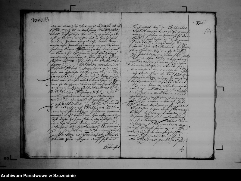 image.from.unit.number "Visitations - Abschied für das Concilium Academium zu Greifswald vom 20 November 1730."
