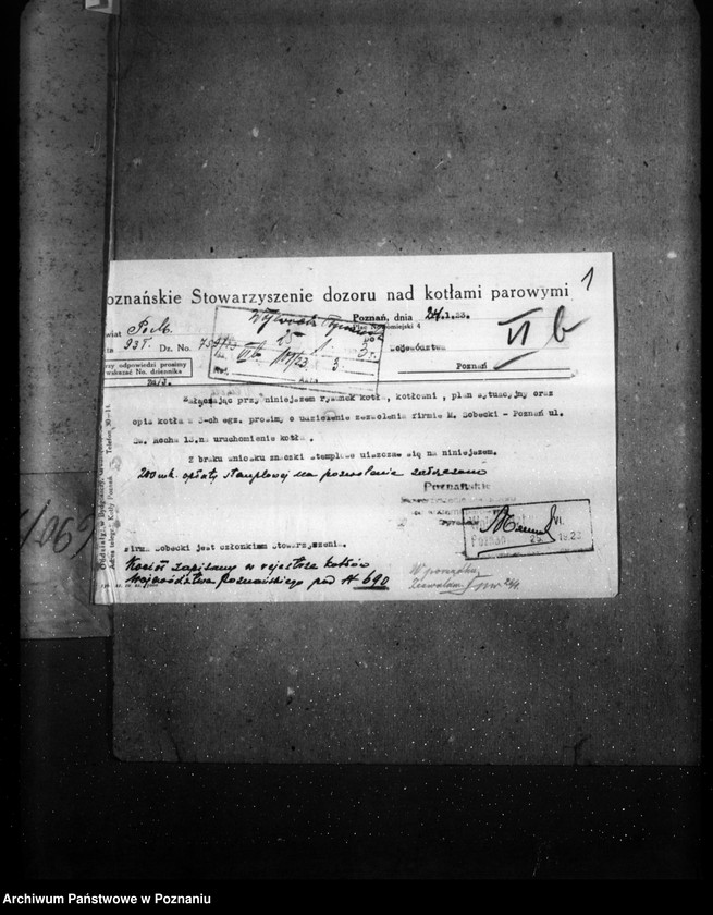 image.from.unit.number "Fabryka wyrobów woskowych M. Sobecki w Poznaniu św. Rocha  nr woj. 690"