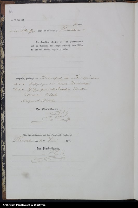 image.from.unit.number "Heiraths-Neben-Register Nr 1 - 19"