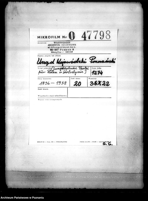 Obraz 2 z jednostki "/Jungdeutsche Partei für Polen w Wolsztynie/"