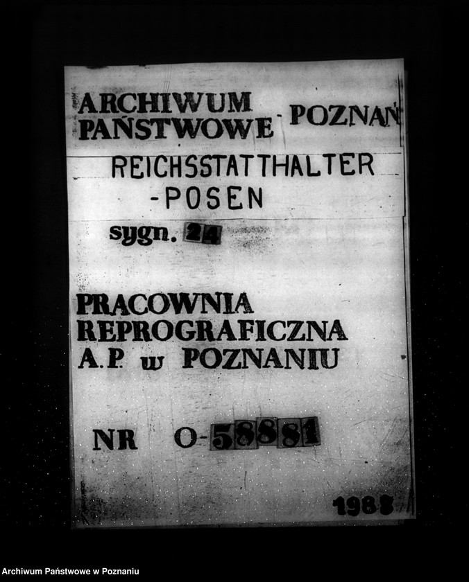 Obraz 1 z jednostki "Lageberichte - korespondencja i wytyczne w sprawie sporządzania sprawozdań z działalności landratów i wydziałów urzędu namiestnika"