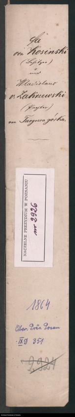 Obraz 2 z jednostki "Von Kosinski /Besitzer/ und Wladislaus von Zakrzewski /Pächter/ von Targowa Górka."