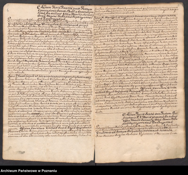 Obraz 8 z jednostki "Liber actorum officii consularis civitatis Posnaniae."