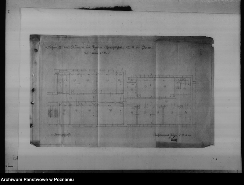 Obraz 12 z jednostki "Oberlandesgericht in Posen, Gerichtsplatz 10a. - sprawy budowlane"