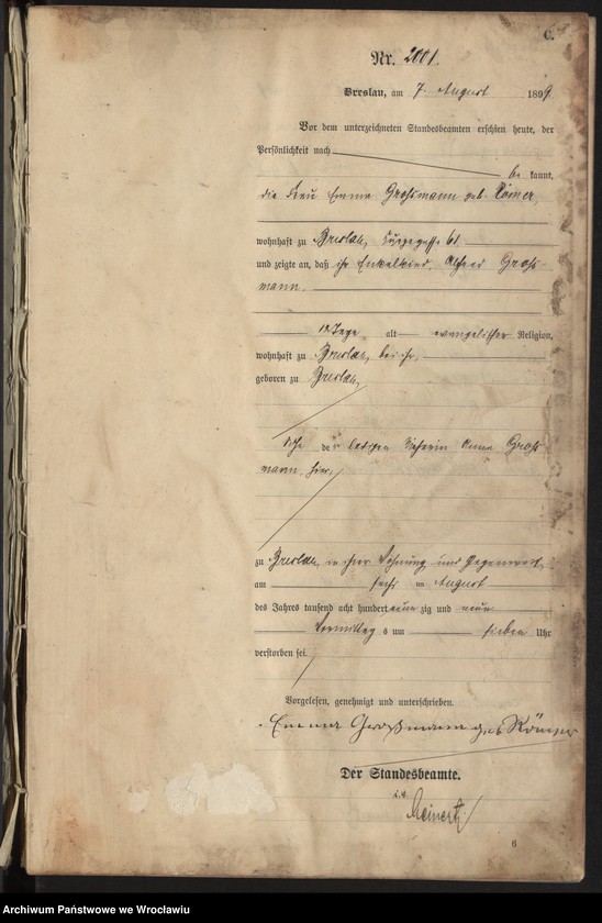 image.from.unit.number "Sterbe-Haupt-Register Breslau I 1899 Band 6"