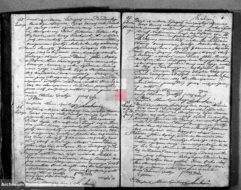 image.from.unit.number "Duplikat Urodzonych, Zaślubionych i Umarłych w roku 1848 Okręgu Łoździejskiego Wyznania Mojżeszowego"