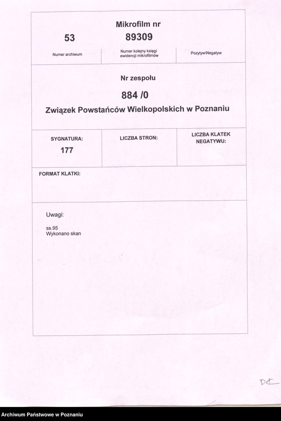 image.from.unit.number "Poznań - Wilda. Protokolarz z zebrań plenarnych Towarzystwa Powstańców i Wojaków."