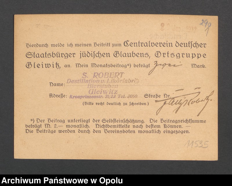 Obraz 3 z jednostki "[Robert S., Gleiwitz]"