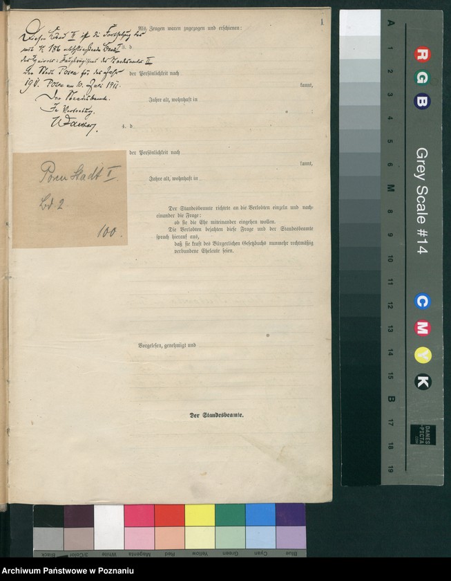 Obraz 3 z jednostki "Księga miejscowa małżeństw tom II [Rejestr główny małżeństw]"