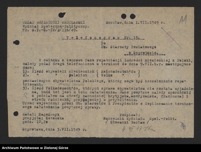 Obraz 13 z jednostki "Sprawy ludności niemieckiej (przesiedlenia)"