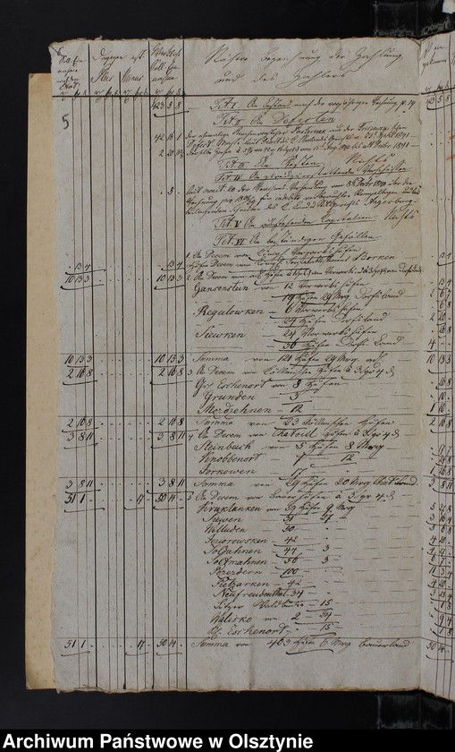 image.from.unit.number "Rechnung der Kirchen Kassen Kruklanken"