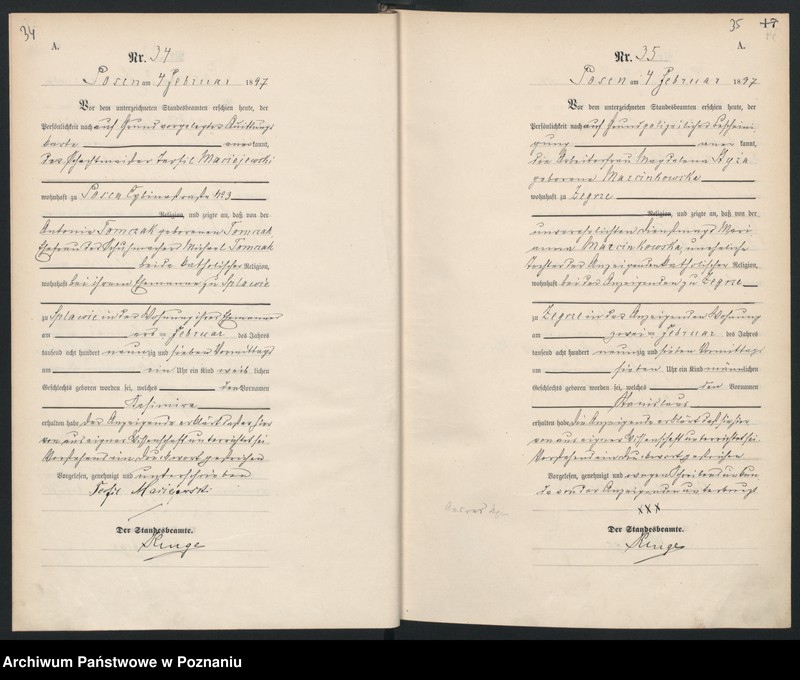 Obraz 20 z jednostki "Księga urodzeń"