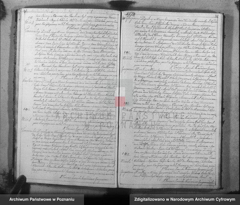 Obraz 18 z jednostki "Akta urodzeń, małżeństw, zgonu"