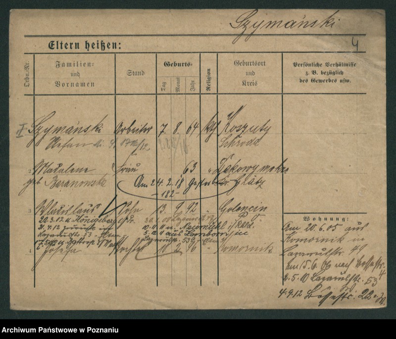 Obraz 12 z jednostki "Szymański (żonaci od Stefan do wdowy)"