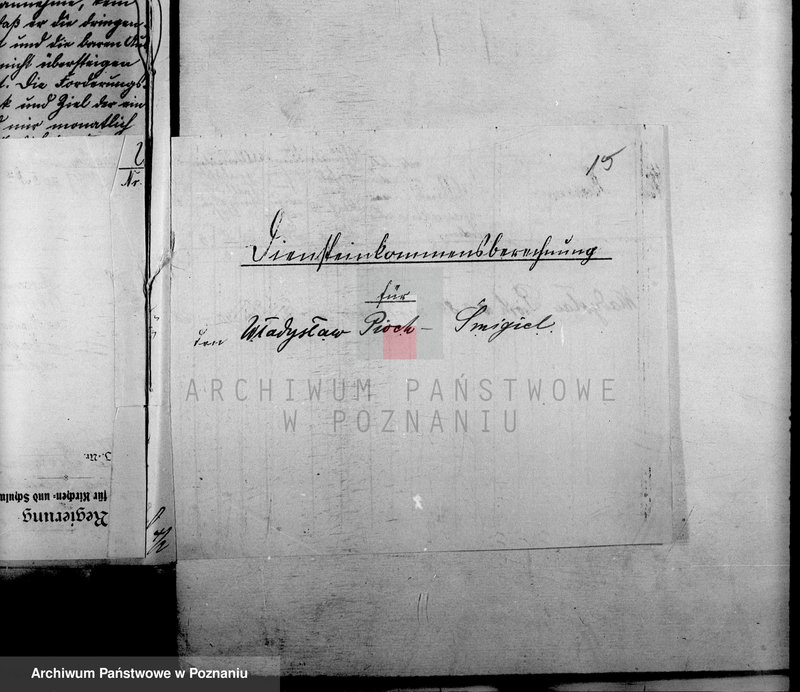 Obraz 20 z jednostki "Stosunki osobiste Władysława Piocha burmistrza miasta Śmigla"