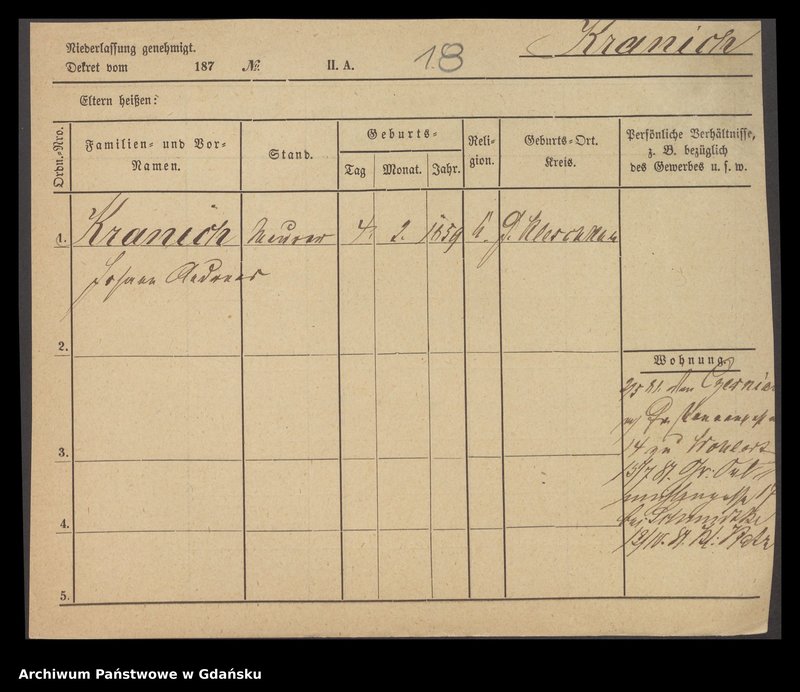 image.from.unit.number "Karty meldunkowe: Kranich - Kraski"