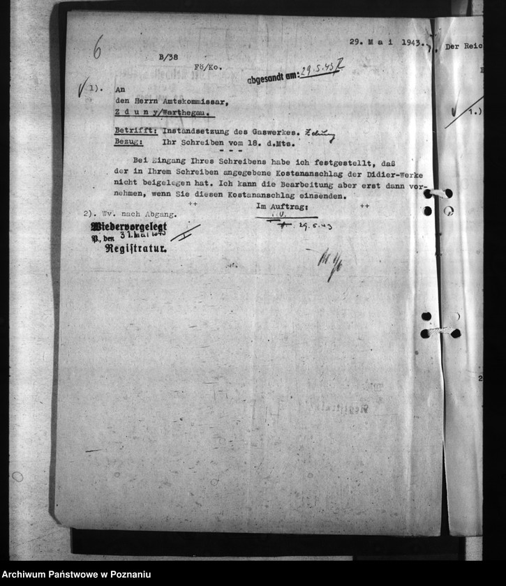 Obraz 10 z jednostki "Gaswerk - Treustädt (Zduny)"