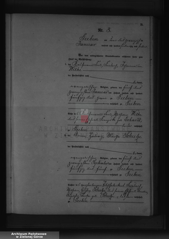 Obraz 18 z jednostki "Heirats-Neben-Register, No 1 bis 192"