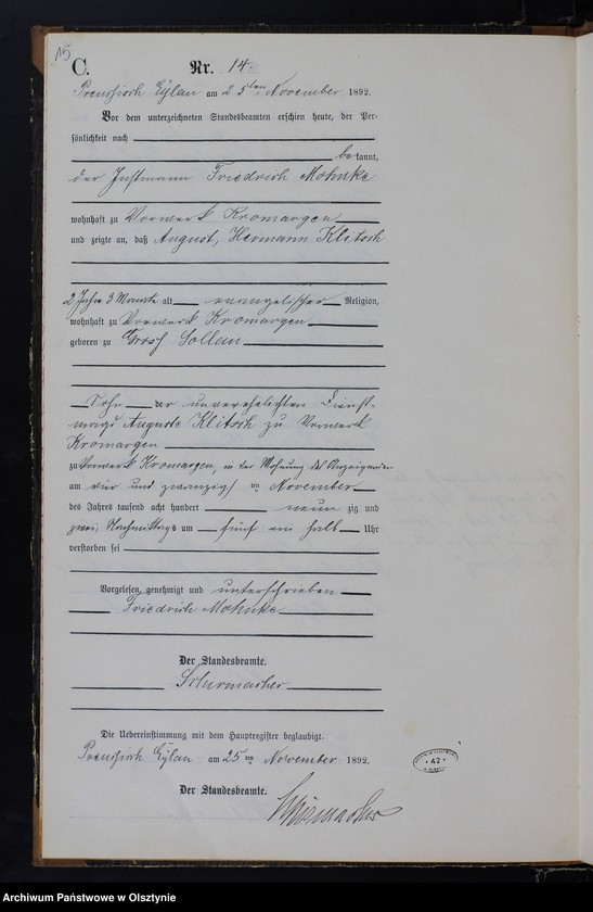 image.from.unit.number "Sterbe-Neben-Register Nr 1 - 17"