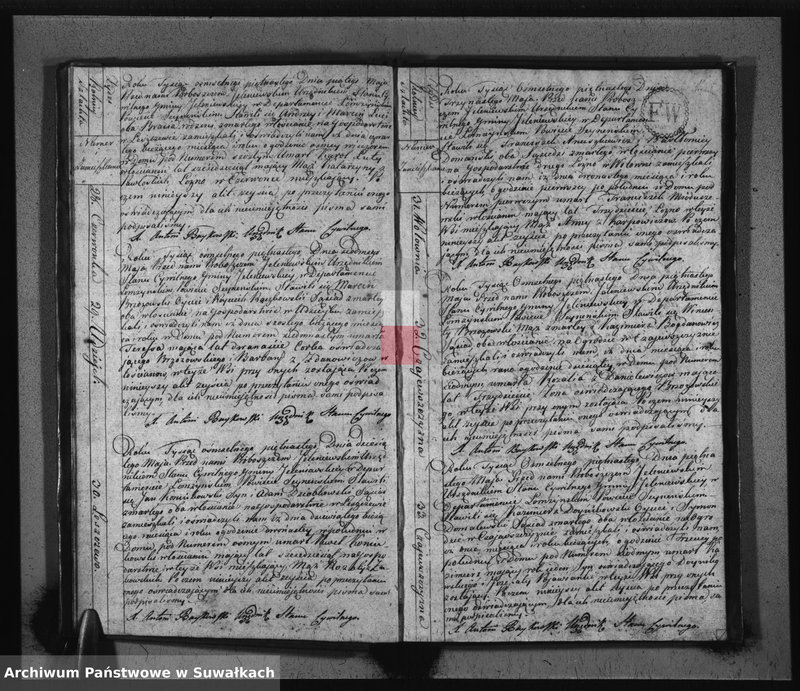 image.from.unit.number "Akta Urzędnika Stanu Cywilnego Gminy Jeleniewskiey Umarłych od Dnia 1-o Stycznia 1815. do ostatniego Grudnia tegoż Roku."