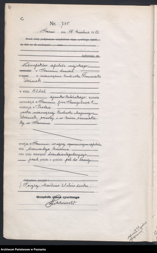 Obraz 6 z jednostki "Księga miejscowa zgonów tom II [Rejestr główny zgonów]"