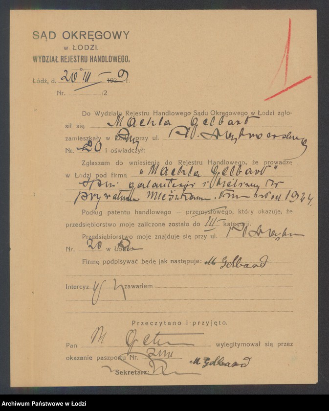 Obraz 3 z jednostki "Machla Gelbard- sprzedaż galanterii i bielizny"