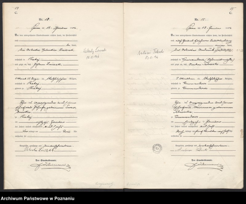 Obraz 10 z jednostki "Księga miejscowa zgonów"