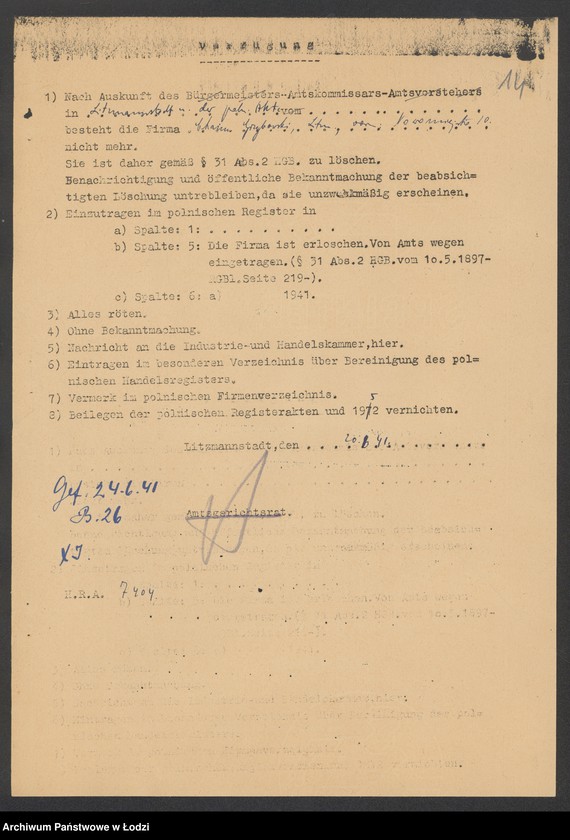 Obraz 16 z jednostki "Chaim Grzybowski- magazyn okryć damskich, manufaktury i dodatków krawieckich"