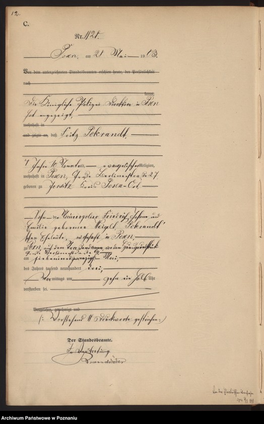 Obraz 15 z jednostki "Księga zgonów tom III"