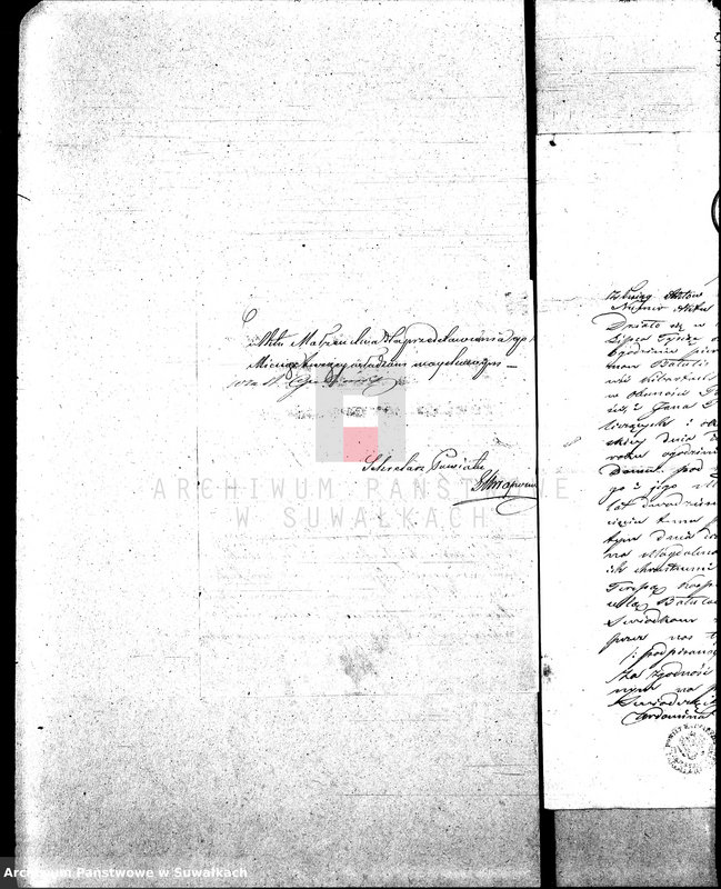 image.from.unit.number "Anneksa do Akt Zaślubionych z roku 1859."