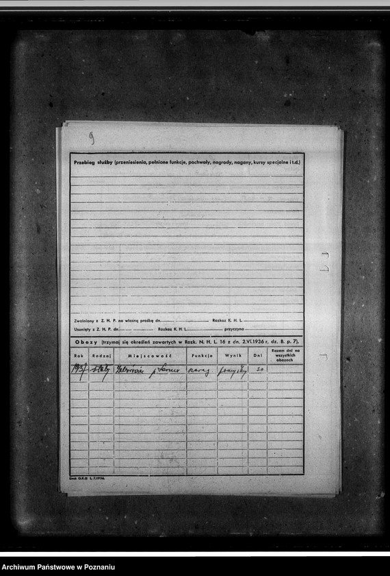 Obraz 13 z jednostki "Karty ewidencyjne harcerzy 5- tej Drużyny Harcerskiej im. Stasia Tarkowskiego"