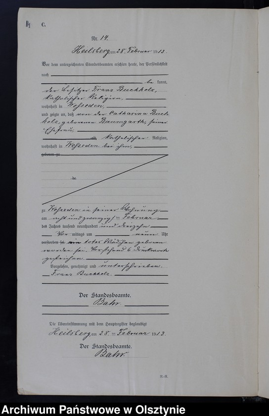 image.from.unit.number "Sterbe -Neben-Register Nr 1-66"