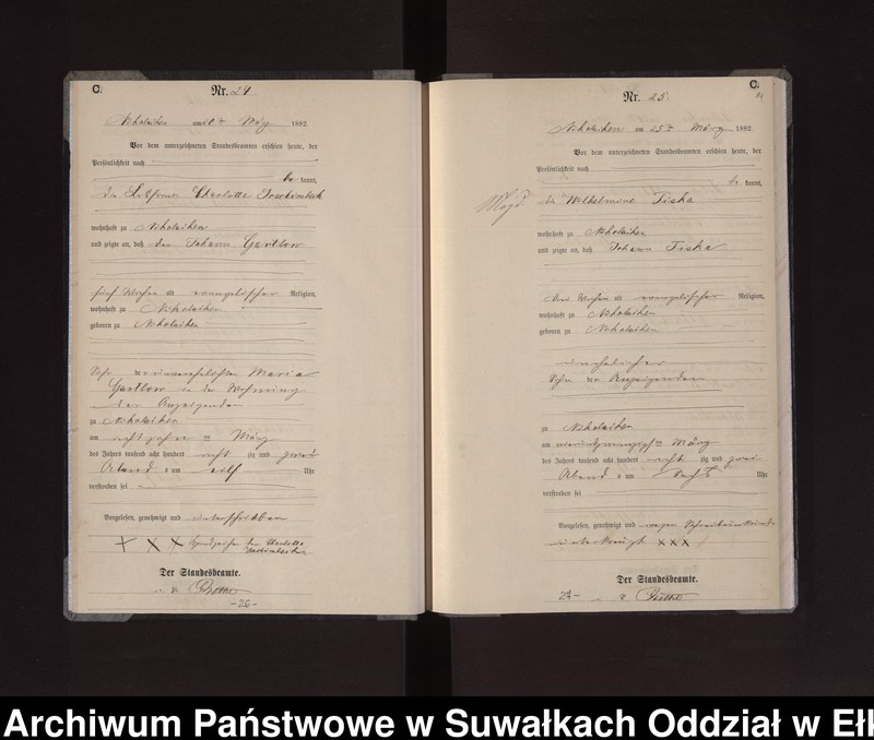 image.from.unit.number "Sterbe-Haupt-Register des Königlich Preussischen Standes-Amtes Stadt Nicolaiken Kreis Sensburg"