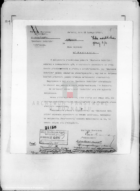 Obraz 5 z jednostki "/Niemieckie Towarzystwo Dobroczynności Społecznej w Poznaniu/"