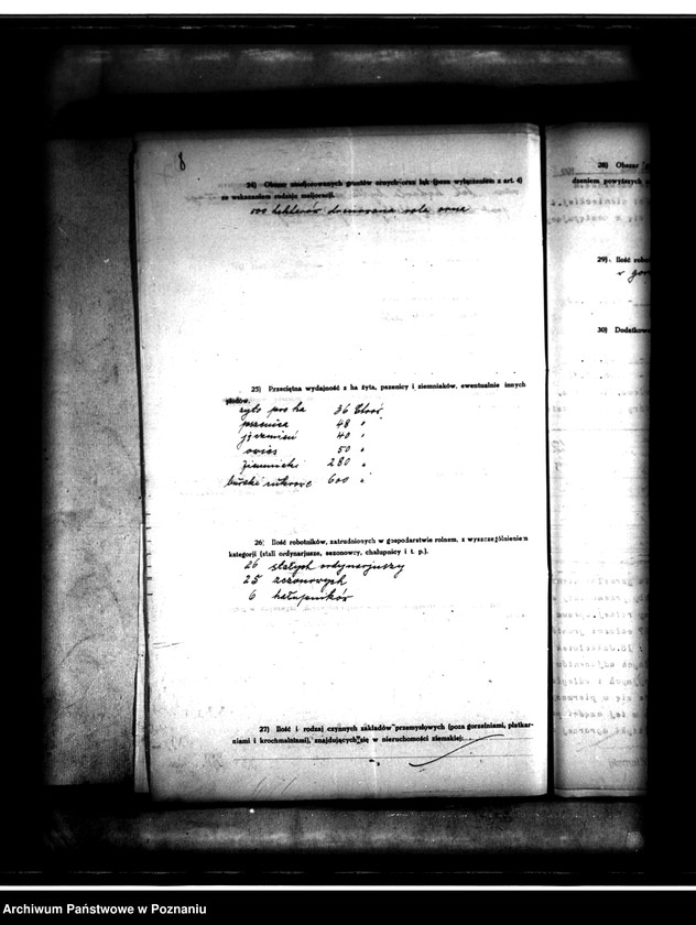 Obraz 12 z jednostki "Majątek Turzyn wyłączenie z art.4 i 5 /ustawy o wykonaniu reformy rolnej/"